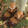 Women's Vintage Bowtie Soft-Sole Flat Shoes 49718400C