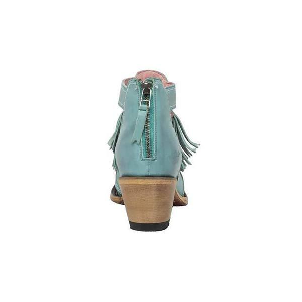 Women's Fashionable Chunky Heel Fringed Fashion Boots 82200069C