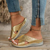 Women's Peep-Toe Platform Wedge Sandals 73391507C