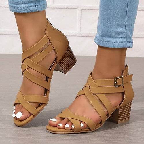 Women's Vintage High Heel Sandals 79255153C