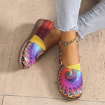 Women's Colorful Round-Toe Slip-On Shoes 95517260C