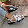 Women's Flat Casual Peep-Toe Roman Sandals 33894236C