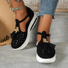 Women's Retro Platform Buckle Tassel Sandals 83254722C