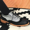 Women's Casual Color-Block Lace-Up Flat Loafers 68149100C