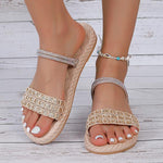 Women's Casual Glitter Flat Sandals 89290388S