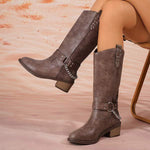 Women's Vintage Knee-High Riding Boots 57127260C