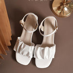 Women's Elegant Pleated Buckle Dress Sandals 73373453S