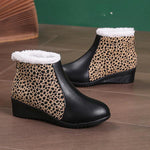 Women's Casual Wedge Leopard Ankle Boots 57686227S