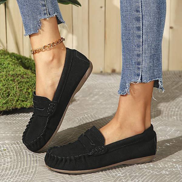 Women's Retro Slip-on Loafers 38988776C