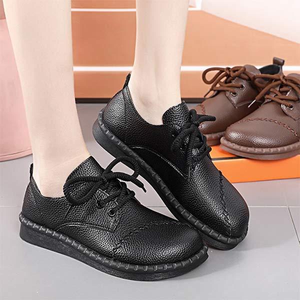 Women's Lace-Up Soft Sole Vintage Casual Shoes 34248858C