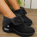 Women's Short Shaft Casual Snow Boots with Added Plush and Thickness 43095349C