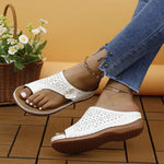 Women's Toe Ring Cutout Wedge Slide Sandals 76148863C