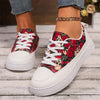 Women's Colorblock Casual Canvas Sneakers 89769394C