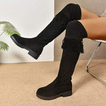 Women's Fashion Fringe Over-the-Knee Boots 63628714C