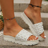 Women's Fashionable Pearl Slide Sandals 88678049C