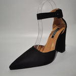 Women's Fashion Pointed Toe Buckle Chunky Heels 20082360C