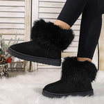 Women's Fur-Lined Short Snow Boots 45671725C