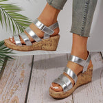 Women's Fashionable Wide Wedge Sandals 05408392C