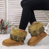 Women's Fur-Lined Short Snow Boots 45671725C