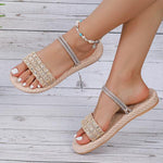 Women's Casual Glitter Flat Sandals 89290388S