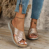 Women's Peep-Toe Platform Wedge Sandals 73391507C