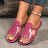 Women's Stone Pattern Flat Sandals 07164539C