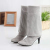 Women's High-Heeled Stretch Suede Over-the-Knee Boots 44888438C