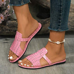 Women's Stone Pattern Flat Sandals 07164539C