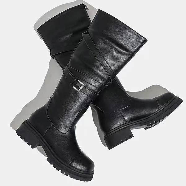 Women's Thick Sole Front Zip High Rider Boots 09067782C