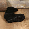 Women's Casual Suede Wedge Platform Knee Boots 35050795S