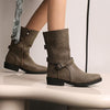 Women's Casual Buckle Flat Ankle Boots 28835101S