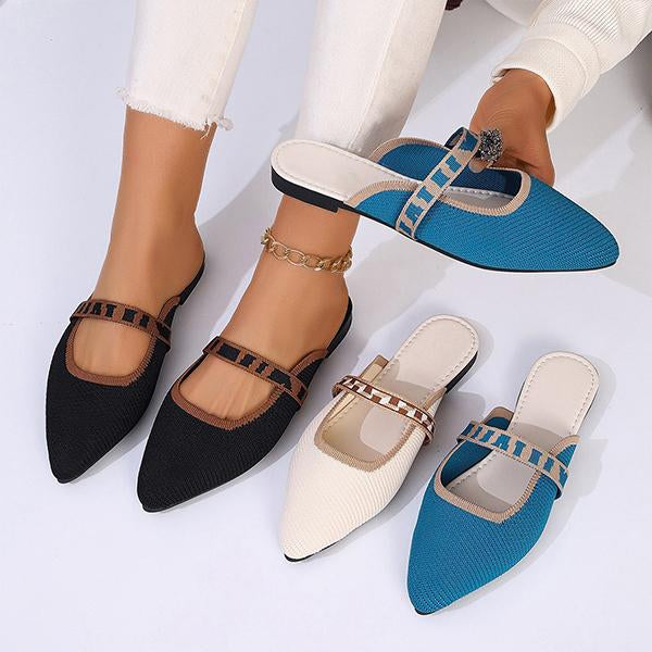 Women's Casual Pointed Toe Half Slippers 10583467S