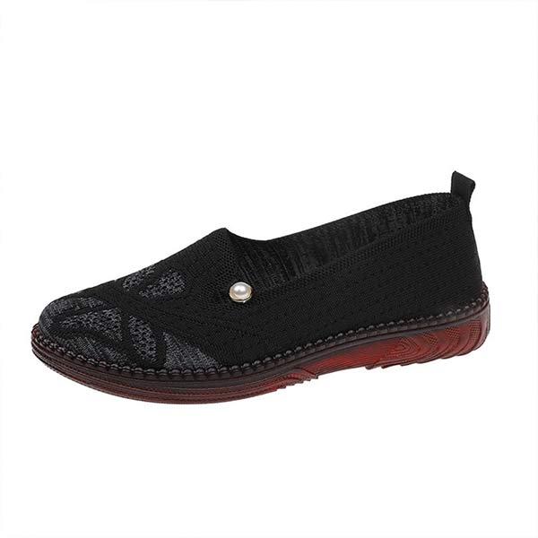 Women's Slip-On Knit Flat Shoes 45111747C