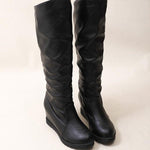 Women's Casual Wedge Knee Boots 18270779S