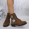 Women's Casual Badge Icon Suede Martin Boots 62422924S