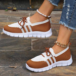 Women's Casual Lace Up Mesh Fly Knit Sneakers 12822218S