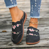 Women's Casual Wedge Thick Sole Embroidered Half Slippers 49659781S