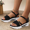 Women's Thick-Soled Wedge Sandals with Single Strap 72211321C