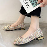 Women's Fashionable Colorful Fabric Casual Flat Shoes 64836112S