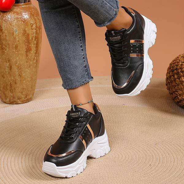 Women's Chunky Sole Colorblock Sneakers 19881354C