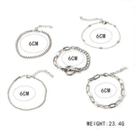 Fashion Geometric Ot Buckle Multilayer Bracelet 55578168C