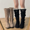 Women's Chunky Heel Slouchy Boots 05929680C