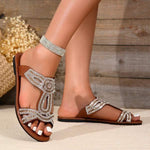 Women's Vintage Bohemian Rhinestone Sandals 28578218C