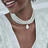 Multi-layered Pearl Special-Shaped Pendant Necklace 75601576S