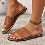 Women's Flat Thong Toe Roman Sandals 31838893C