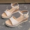 Women's Fashion Fish Mouth Buckle Wedge Sandals 77411541C