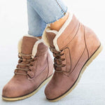 Women's Suede Lace-Up Short Boots 40439328C