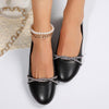 Women's Casual Rhinestone Round Toe Flat Shoes 21980587S