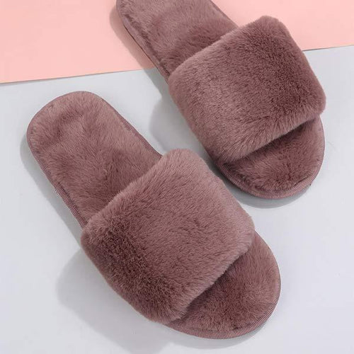 Women's Cozy Furry Slippers 19077917C