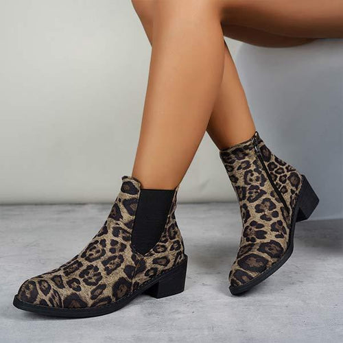 Women's Leopard Print Chelsea Boots 05200562C